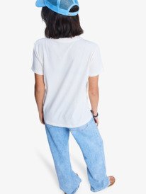 3 Ocean Road Art - Short Sleeve T-Shirt for Women White ERJZT06015 Roxy