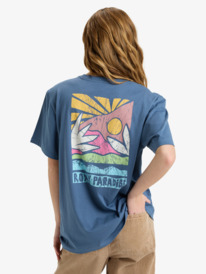 3 Hangloose Poster - T-shirt de manga curta para Mulher Azul ERJZT06018 Roxy