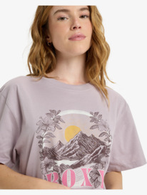 4 Hangloose Poster - T-Shirt à manches courtes pour Femme Violet ERJZT06018 Roxy