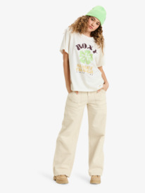 5 Hangloose Poster - T-shirt met korte mouwen voor Dames White ERJZT06018 Roxy