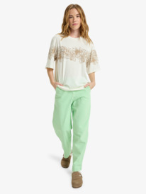 2 Hangloose Placed - Camiseta de manga corta para mujer Blanco ERJZT06019 Roxy