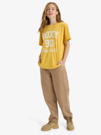 2 Hangloose The Sky - Camiseta de manga corta para mujer Amarillo ERJZT06020 Roxy