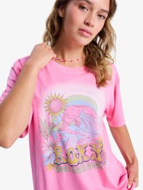 2 Sunnyoversize Optic Wash - Maglietta oversize da Donna Pink ERJZT06022 Roxy