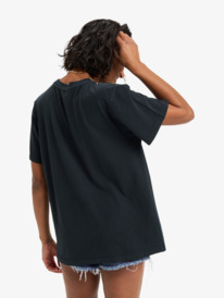 3 Sunnyoversize Stone Wash - T-shirt oversized para mulher Preto ERJZT06023 Roxy