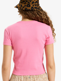 6 Beach Love - Cropped T-Shirt for Women Pink ERJZT06026 Roxy