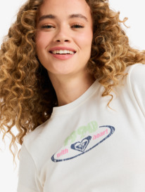 5 Beach Love - Kort T-shirt voor Dames White ERJZT06026 Roxy