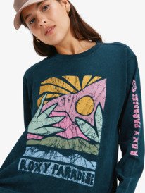 2 Hangloose Washed - Camiseta de manga larga para mujer Negro ERJZT06028 Roxy