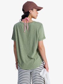 3 Oceanwave Regular Emby - T-shirt de manga curta para Mulher Verde ERJZT06030 Roxy