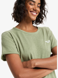 5 Oceanwave Regular Emby - T-shirt de manga curta para Mulher Verde ERJZT06030 Roxy