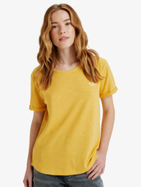 0 Oceanwave Regular Emby - T-Shirt à manches courtes pour Femme Jaune ERJZT06030 Roxy