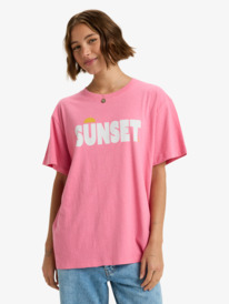 0 Sunny Easy - T-shirt de manga curta para Mulher Pink ERJZT06033 Roxy