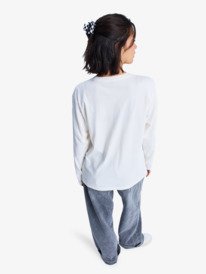 3 Hangloose Art - Maglietta a Maniche Lunghe da Donna White ERJZT06035 Roxy