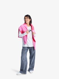 2 Hangloose Art - Maglietta a Maniche Lunghe da Donna White ERJZT06035 Roxy