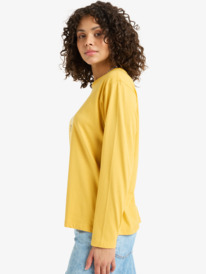 1 Hangloose Art - Maglietta a Maniche Lunghe da Donna Yellow ERJZT06035 Roxy