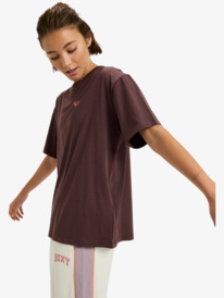 1 Essential Energy Timeless - Short Sleeve Training T-Shirt for Women Red ERJZT06036 Roxy