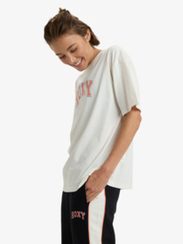 1 Essential Energy Timeless - Short Sleeve Training T-Shirt for Women White ERJZT06036 Roxy