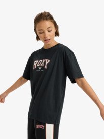 1 Essential Energy Timeless - Short Sleeve Training T-Shirt for Women Black ERJZT06036 Roxy