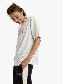 1 Essential Energy Timeless - Short Sleeve Training T-Shirt for Women White ERJZT06036 Roxy