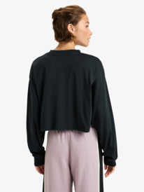 3 Essential Energy Boxy - Long Sleeve Training T-Shirt for Women Black ERJZT06037 Roxy