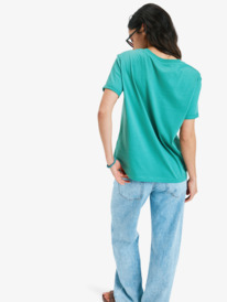 4 Ocean Road Art - T-shirt de manga curta para Mulher Verde ERJZT06054 Roxy