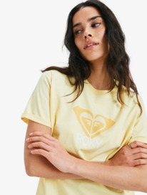 3 Ocean Road Art - T-shirt de manga curta para Mulher Amarelo ERJZT06054 Roxy