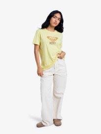 4 Ocean Road Art - T-shirt de manga curta para Mulher Amarelo ERJZT06054 Roxy