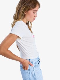 1 Beach Love Kab - Cropped T-Shirt for Women White ERJZT06056 Roxy