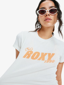 2 Beach Love - T-shirt curta para Mulher Branco ERJZT06059 Roxy