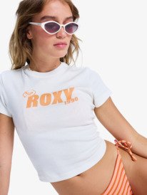 3 Beach Love - T-shirt curta para Mulher Branco ERJZT06059 Roxy