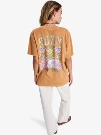 4 Sunny Stone Wash - T-shirt oversized para Mulher Marrom ERJZT06060 Roxy