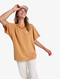 2 Sunny Stone Wash - T-shirt oversized para Mulher Marrom ERJZT06060 Roxy