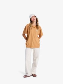 3 Sunny Stone Wash - T-shirt oversized para Mulher Marrom ERJZT06060 Roxy