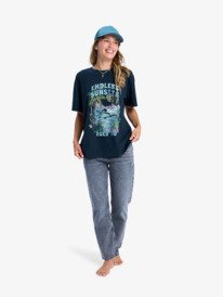3 Sunny Stone Wash - Oversized T-Shirt for Women Black ERJZT06060 Roxy