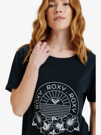 4 Oceanwave Regular Slub - Oversized T-Shirt for Women Black ERJZT06063 Roxy