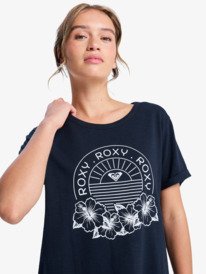 2 Oceanwave Regular Slub - Oversized T-Shirt for Women Black ERJZT06063 Roxy