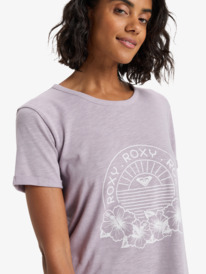 4 Oceanwave Regular Slub - Oversized T-Shirt for Women Purple ERJZT06063 Roxy