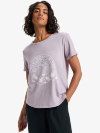 0 Oceanwave Regular Slub - Oversized T-Shirt for Women Purple ERJZT06063 Roxy