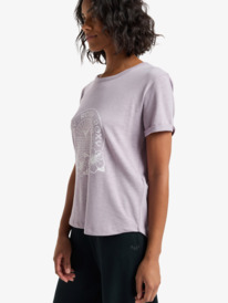 1 Oceanwave Regular Slub - Oversized T-Shirt for Women Purple ERJZT06063 Roxy
