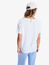 4 Oceanwave Regular Slub - Camiseta extragrande para mujer Blanco ERJZT06063 Roxy