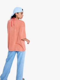 3 Talloversize Washed - Maglietta a maniche corte da Donna Pink ERJZT06081 Roxy