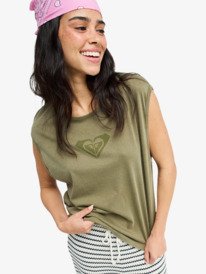 0 Crystal Sea - Maglietta smanicata da Donna Green ERJZT06083 Roxy