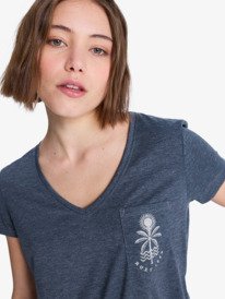 1 Laguna Green - Short Sleeve T-Shirt for Women Black ERJZT06084 Roxy