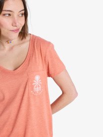 2 Laguna Green - T-shirt met korte mouwen voor Dames Pink ERJZT06084 Roxy