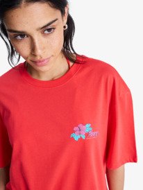 3 Hangloose Poster - T-Shirt à manches courtes pour Femme Rouge ERJZT06090 Roxy