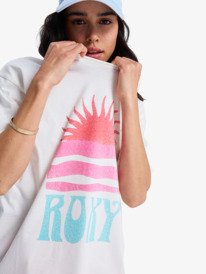 2 Hangloose Poster - T-Shirt à manches courtes pour Femme Blanc ERJZT06090 Roxy