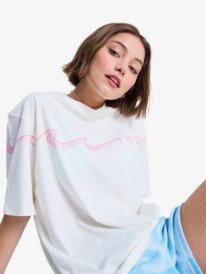 5 Hangloose Placed - Camiseta de manga corta para mujer Blanco ERJZT06091 Roxy