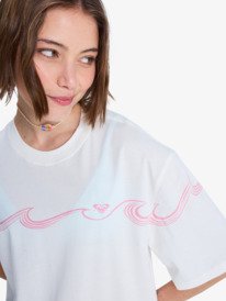 2 Hangloose Placed - Camiseta de manga corta para mujer Blanco ERJZT06091 Roxy