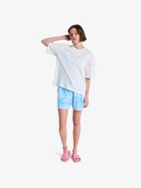 3 Hangloose Placed - Camiseta de manga corta para mujer Blanco ERJZT06091 Roxy