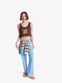 3 Magic Sunset Crop - K&uuml;rzeres Top f&uuml;r Frauen Braun ERJZT06094 Roxy