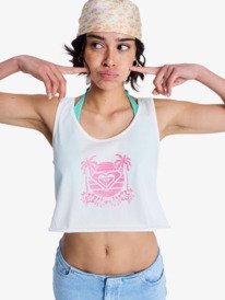 0 Magic Sunset Crop - D&eacute;bardeur cropped pour Femme Blanc ERJZT06094 Roxy